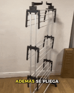 TENDEDERO DE ROPA 4 NIVELES PLEGABLE