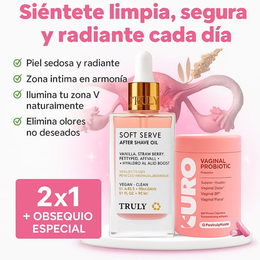 TRULY® ACEITE + GRATIS PROBIOTICOS VAGINALES IMPORTADOS URO